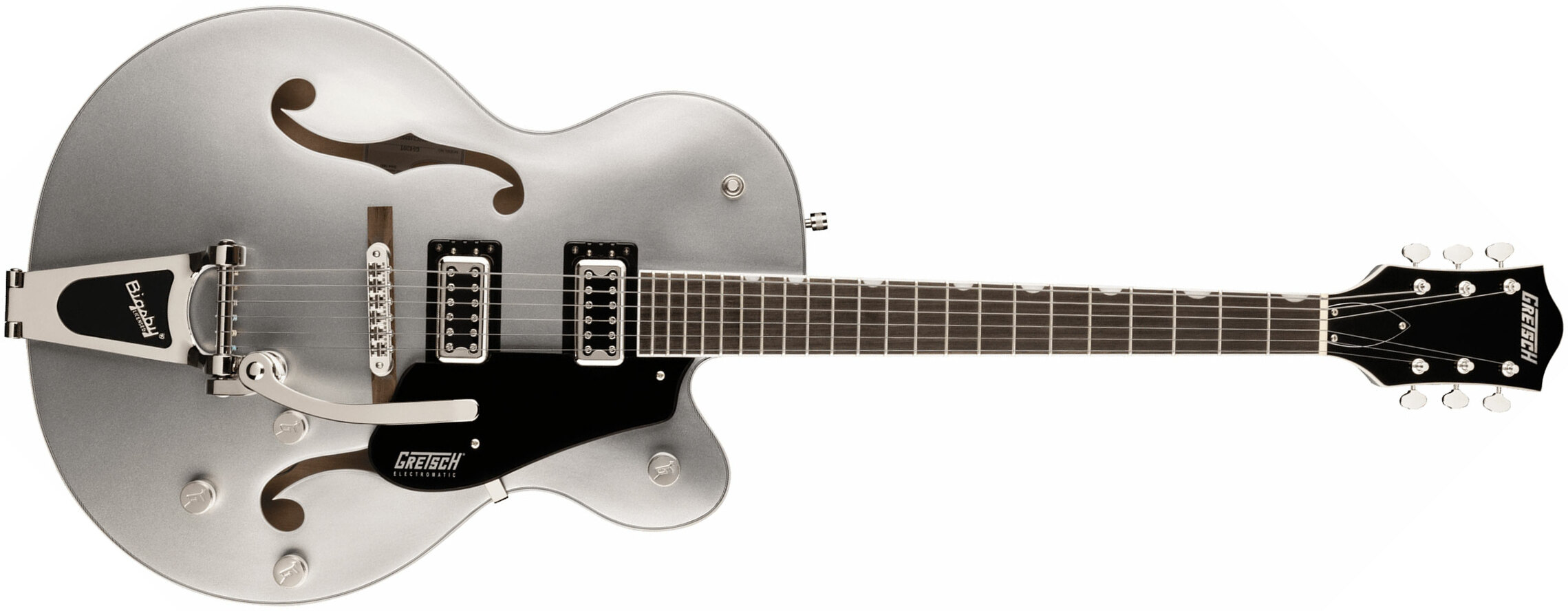 Gretsch G5420t Classic Electromatic Hollow Body Hh Trem Bigsby Lau - Airline Silver - Semi-hollow electric guitar - Main picture