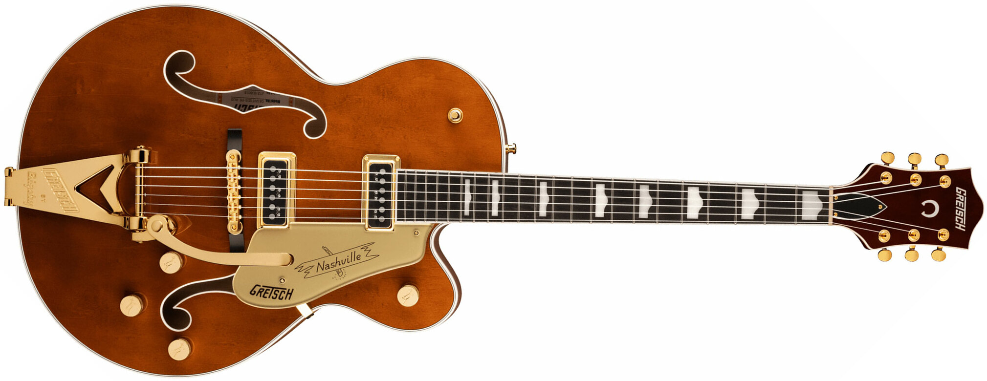 Gretsch G6120tg-ds Players Edition Nashville Pro Jap Bigsby Eb - Roundup Orange - Semi-hollow electric guitar - Main picture