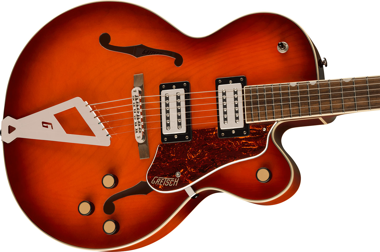 Gretsch G2420 Streamliner Hollow Body With Chromatic Ii 2h Ht Lau - Fireburst - Hollow-body electric guitar - Variation 2