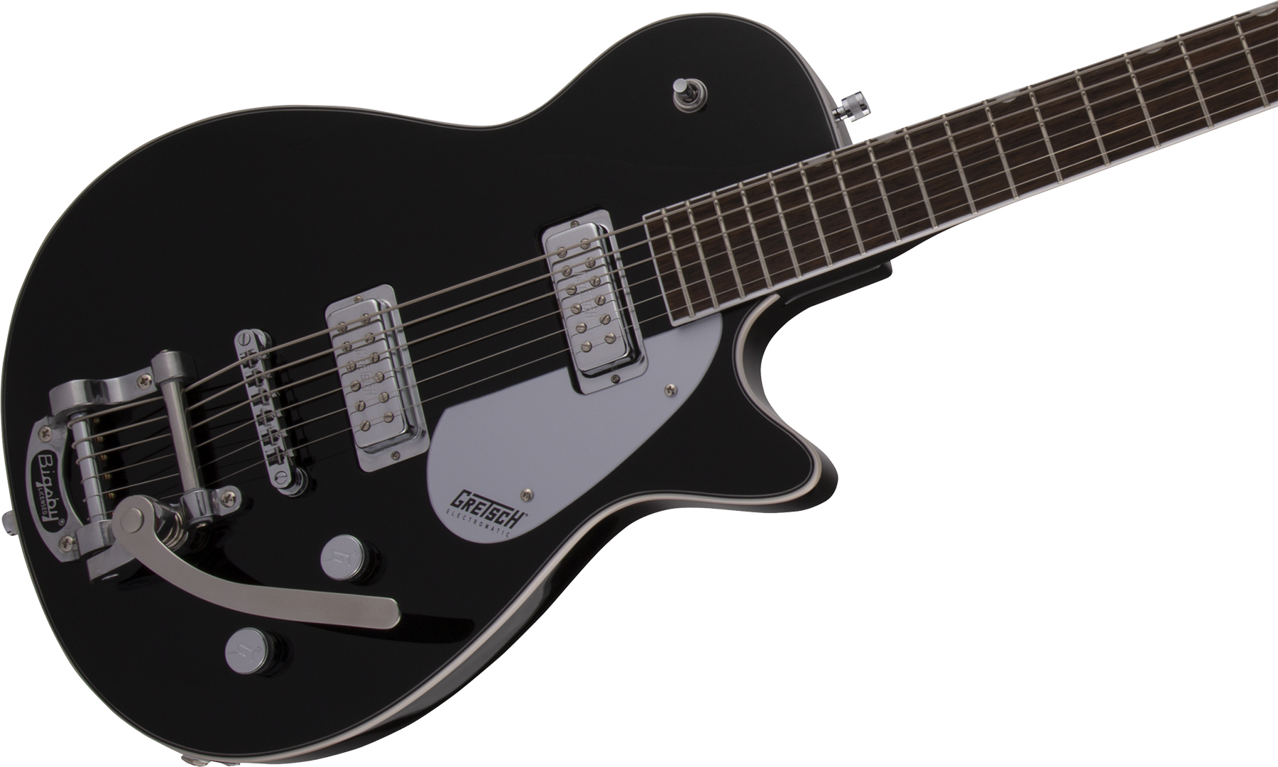 Gretsch G5260t Electromatic Jet Baritone Bigsby Hh Trem Lau - Black - Baritone guitar - Variation 2
