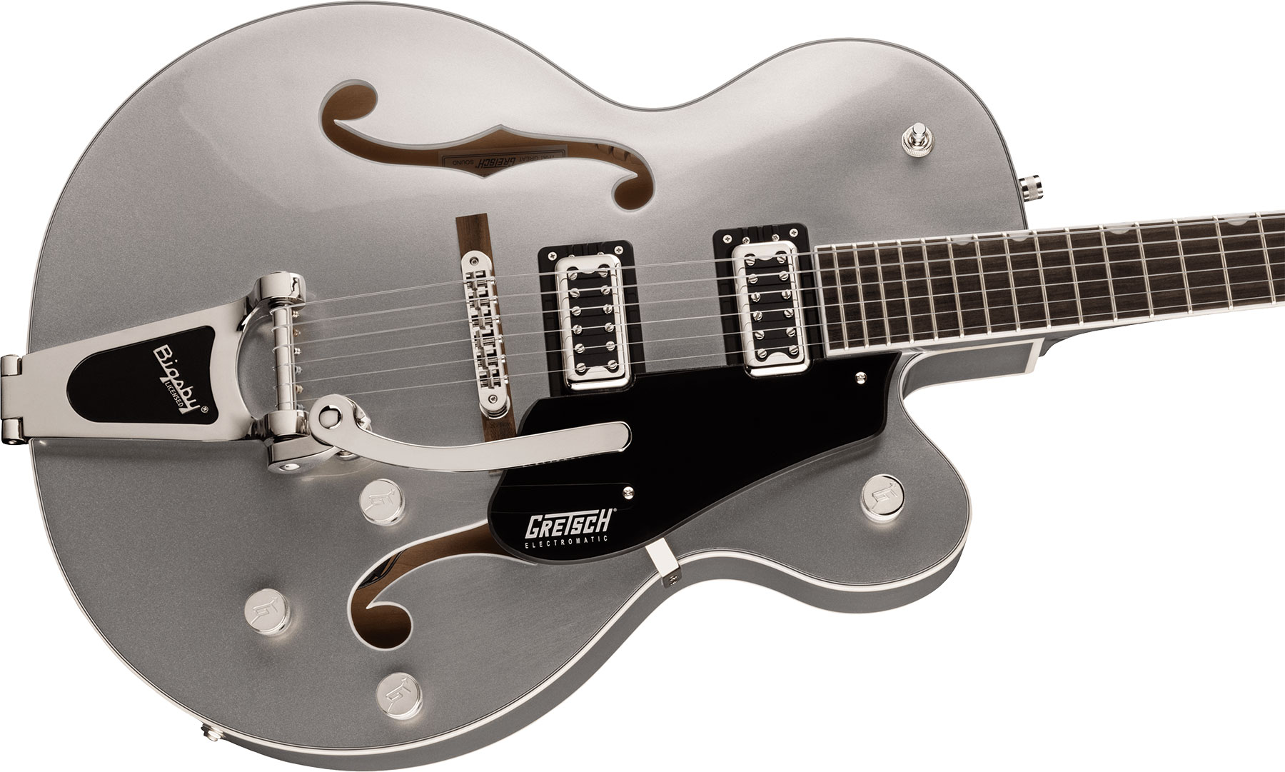 Gretsch G5420t Classic Electromatic Hollow Body Hh Trem Bigsby Lau - Airline Silver - Semi-hollow electric guitar - Variation 2
