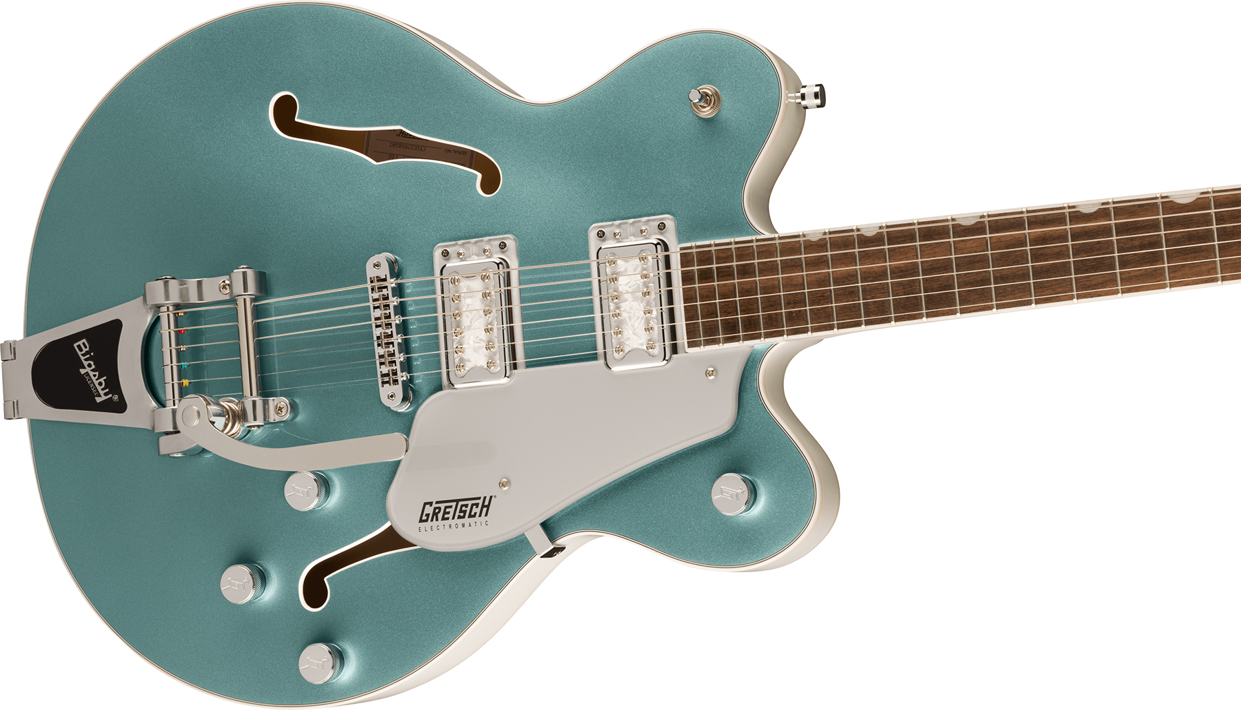 Gretsch G5622t-140 140th Double Platinum Center Block Bigsby Electromatic Hollow. 2h Trem Lau - Two-tone Stone / Pearl Platinum - Semi-hollow electric