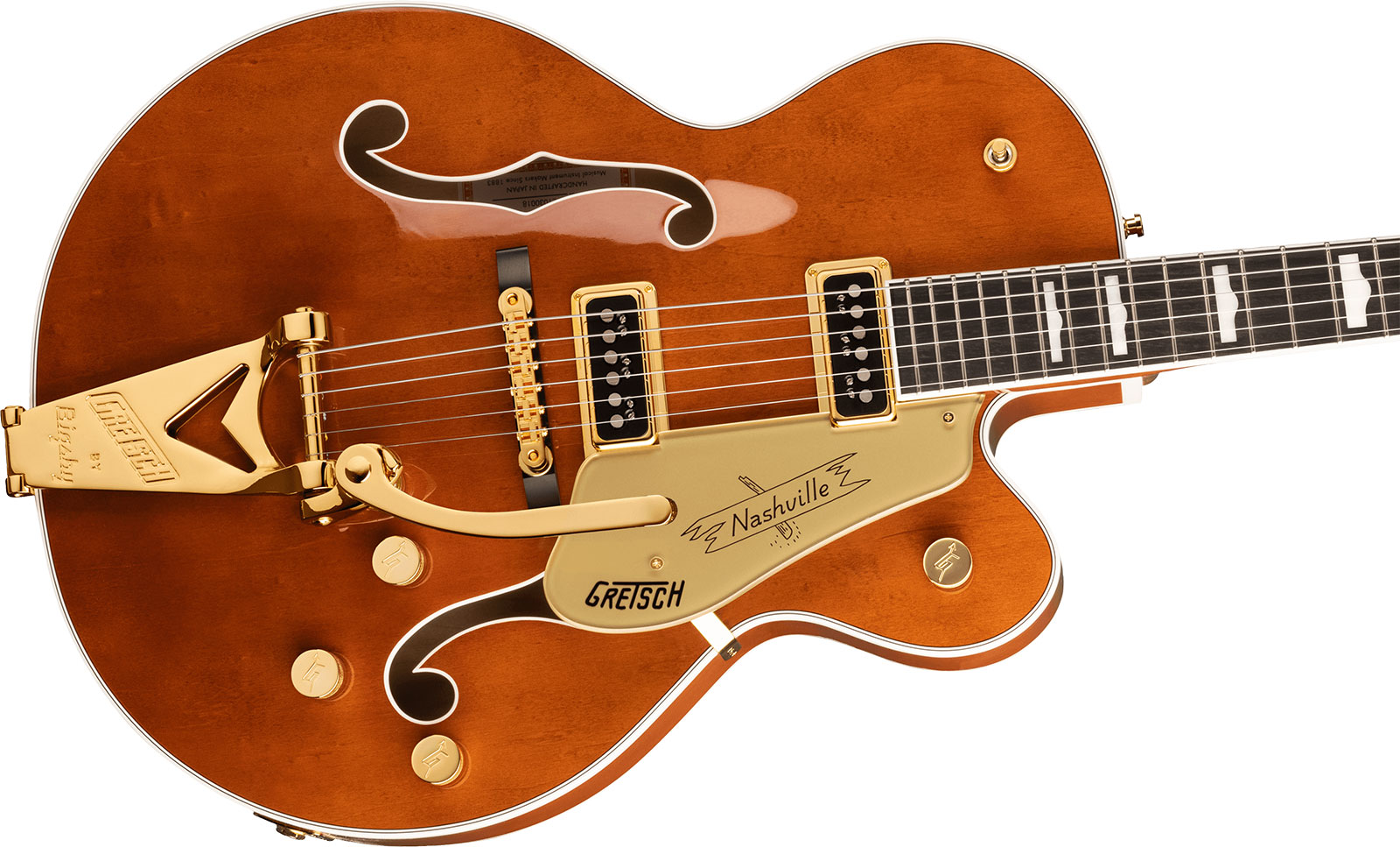 Gretsch G6120tg-ds Players Edition Nashville Pro Jap Bigsby Eb - Roundup Orange - Semi-hollow electric guitar - Variation 2