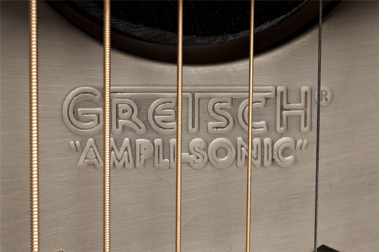 Gretsch G9201 Honey Dipper Round-neck Brass Body Pk - Weathered Pump House Roof - Dobro resonator - Variation 4