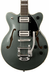 Double cut electric guitar Gretsch G2655T Streamliner Center Block Jr. Double-Cut With Bigsby - Stirling green