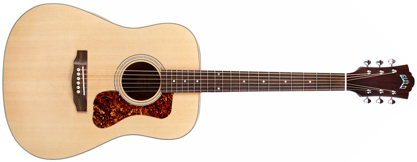 Guild D-240e Flamed Mahogany Ltd Epicea Acajou Pf - Natural - Electro acoustic guitar - Main picture