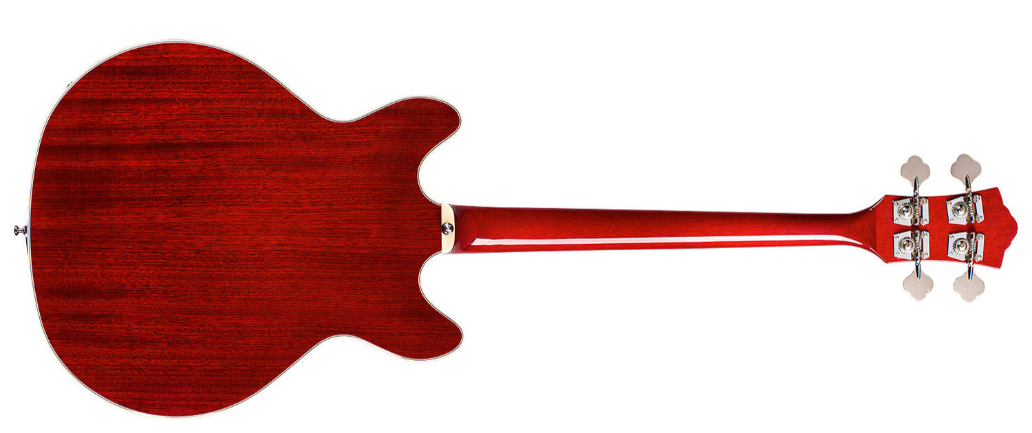 Guild Starfire Bass I Newark St Collection Rw - Cherry Red - Semi & hollow-body electric bass - Variation 1