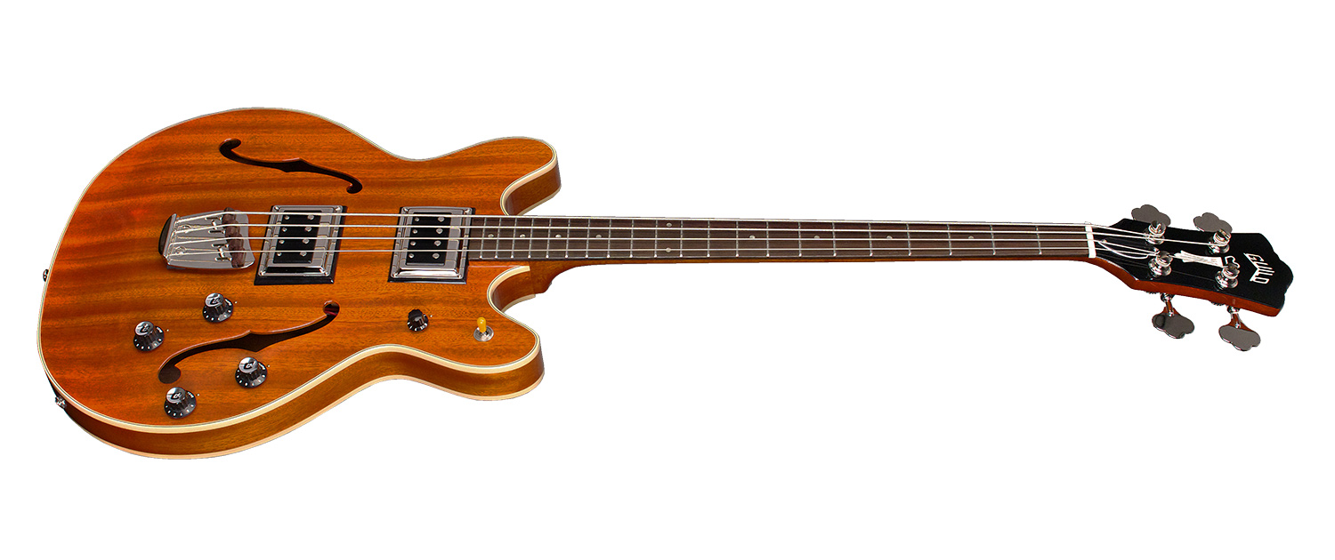 Guild Starfire Bass Ii Newark St Collection Rw - Natural - Semi & hollow-body electric bass - Variation 1