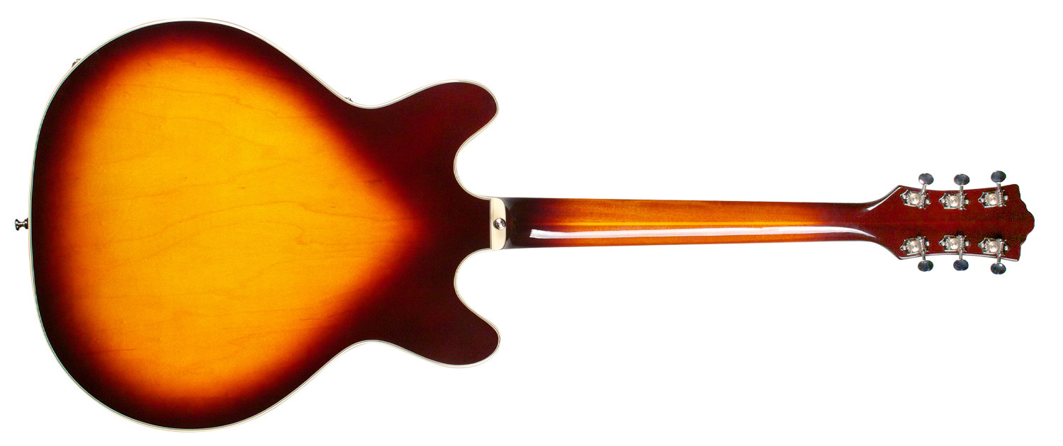 Guild Starfire Iv St Maple Newark St Hh Ht Rw - Maple Antique Sunburst - Semi-hollow electric guitar - Variation 2