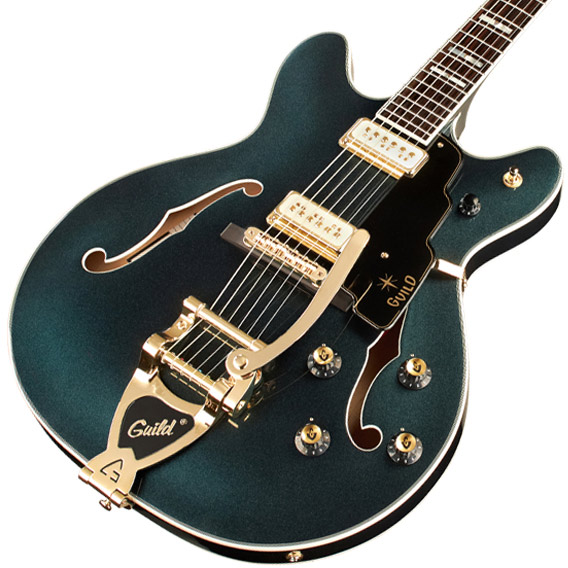Guild Starfire Vi Special Newark 2h Bigsby Eb - Kingswood Green - Semi-hollow electric guitar - Variation 2