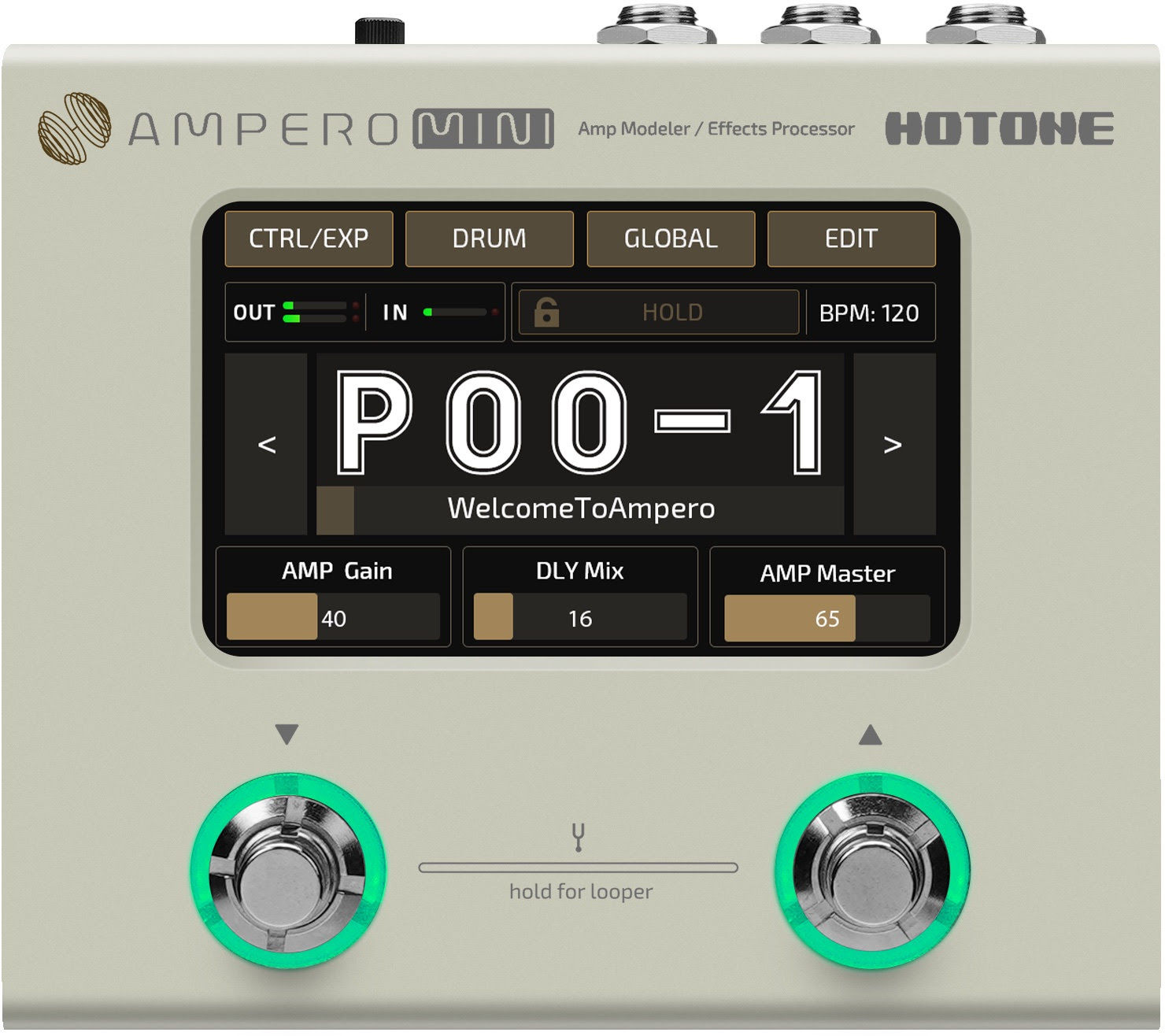 Hotone Ampero Mini Vanilla - Guitar amp modeling simulation - Main picture
