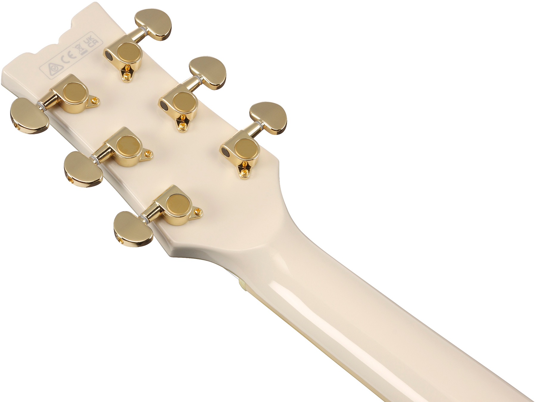 Ibanez Amh90 Iv Artcore Expressionist 2h Ht Eb - Ivory - Hollow-body electric guitar - Variation 4