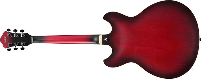 Ibanez As53 Srf Artcore Hh Ht Noy - Sunburst Red Flat - Semi-hollow electric guitar - Variation 1