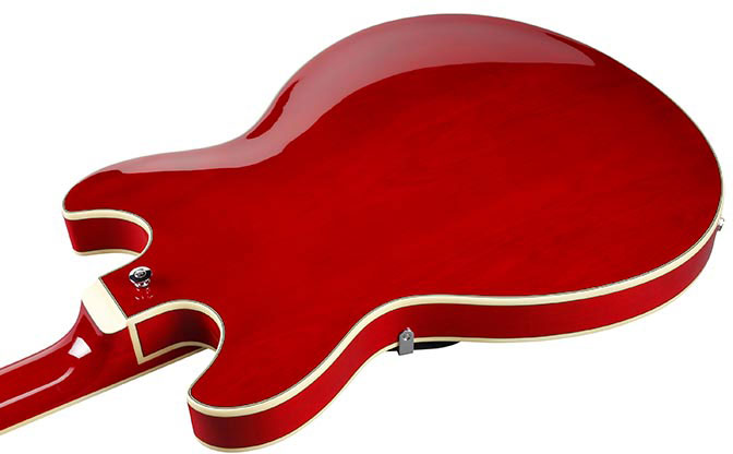 Ibanez As73 Tcd Artcore Hh Ht Noy - Transparent Cherry Red - Semi-hollow electric guitar - Variation 3