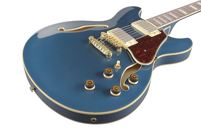 Ibanez As73g Pbm Artcore Hh Ht Noy - Prussian Blue Metallic - Semi-hollow electric guitar - Variation 2