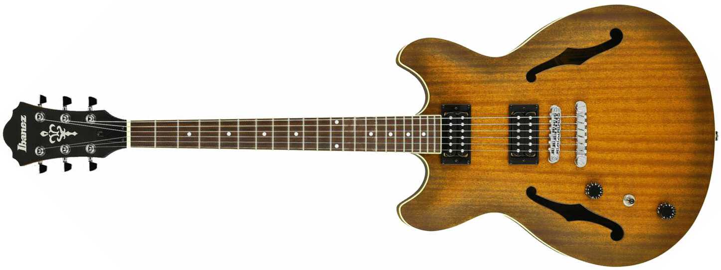 Ibanez As53l Tf Artcore Gaucher Hh Ht Wal - Tobacco Flat - Semi-hollow electric guitar - Main picture