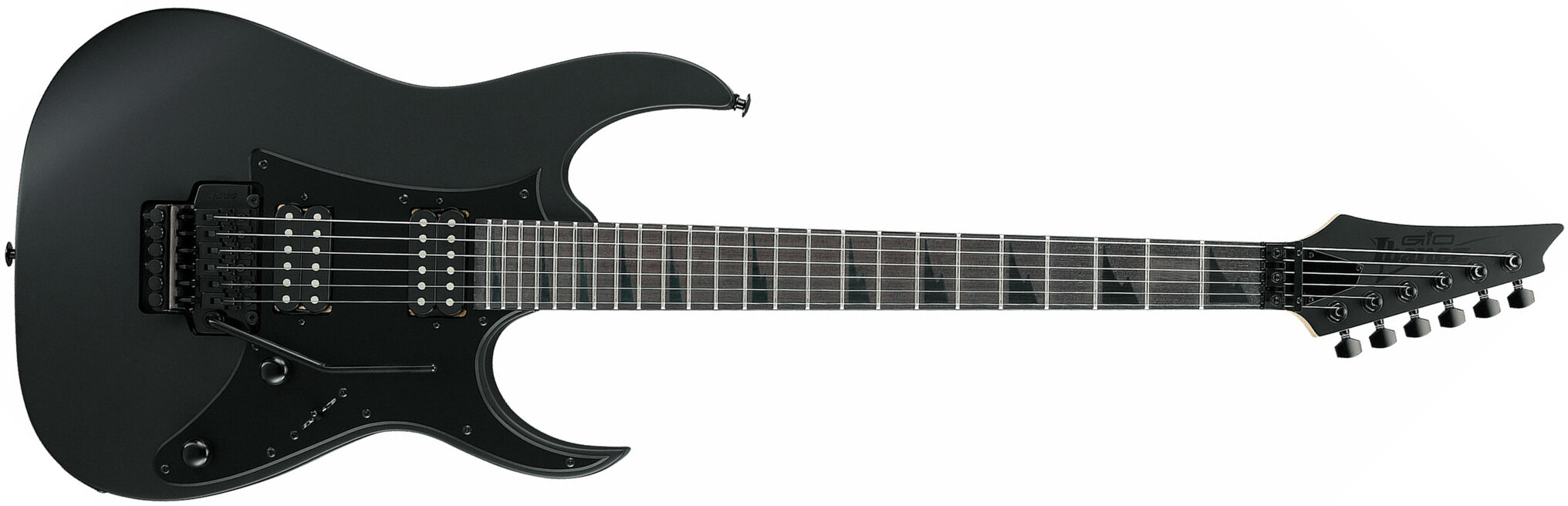 Ibanez Grgr330ex Bkf Gio 2h Fr Pur - Black Flat - Str shape electric guitar - Main picture