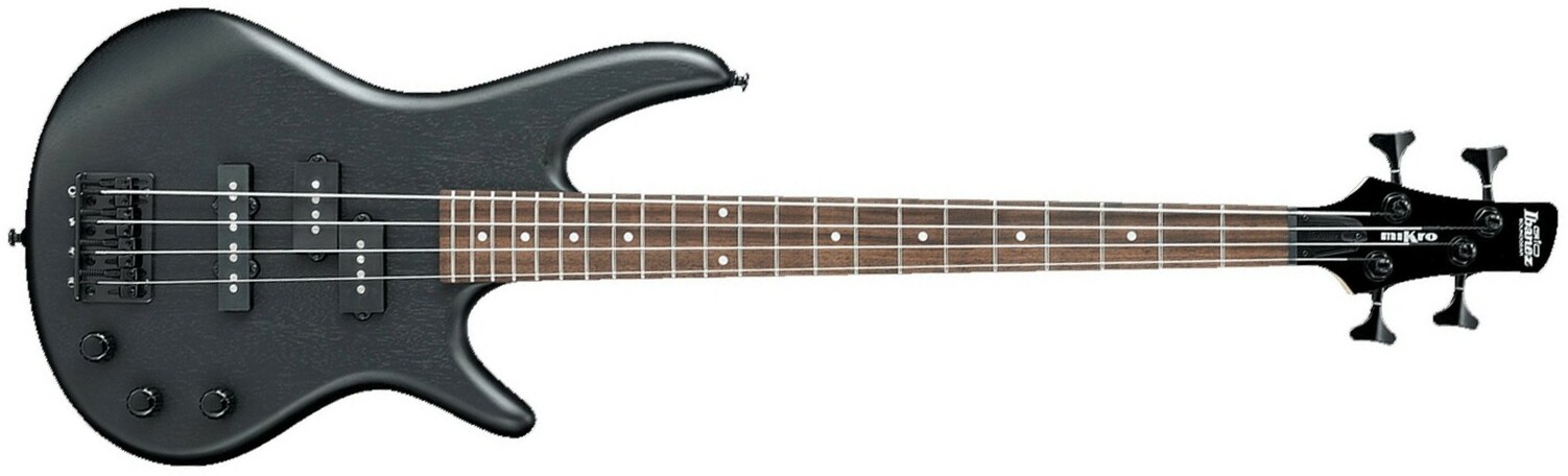 Ibanez Gsrm20bwk Mikro - Weathered Black - Electric bass for kids - Main picture