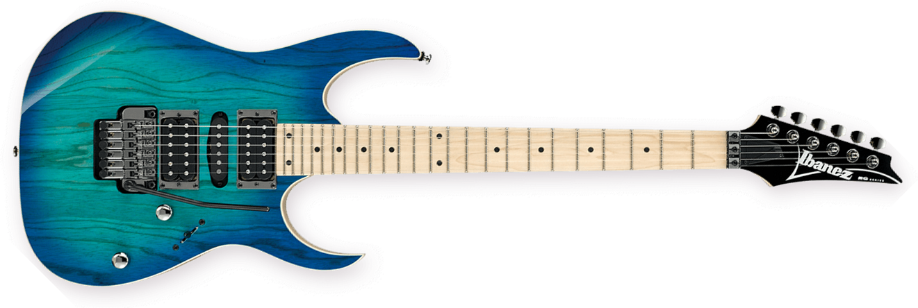 Ibanez Rg370ahmz Bmt Standard Hsh Fr Mn - Blue Moon Burst - Str shape electric guitar - Main picture