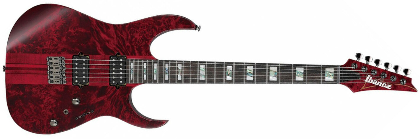 Ibanez Rgt1221pb Swl Premium 2h Dimarzio Ht Eb - Stained Wine Red Low Gloss - Str shape electric guitar - Main picture