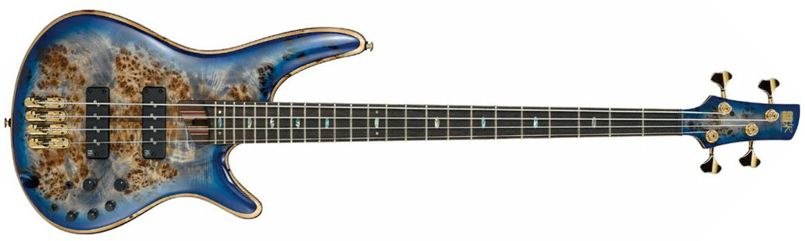 Ibanez Sr2600e Cbb Premium Active Jat - Cerulean Blue Burst - Solid body electric bass - Main picture