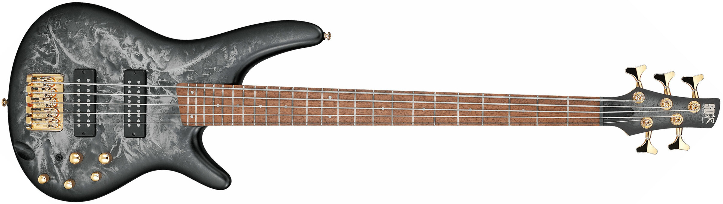Ibanez Sr305edx Bzm Standard 5c Active Jat - Black Ice Frozen Matte - Solid body electric bass - Main picture