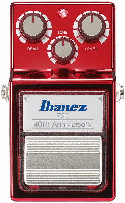 Ibanez Tube Screamer Ts940th 40th Anniversary Ltd Metallic Red - Overdrive, distortion & fuzz effect pedal - Main picture