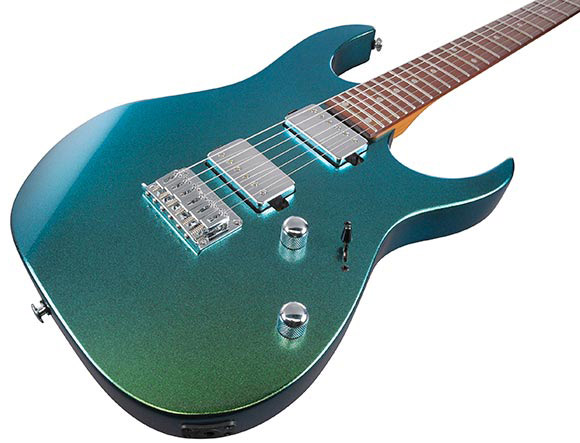 Ibanez Grg121sp Gyc Gio 2h Trem Ama - Green Yellow Chameleon - Str shape electric guitar - Variation 2