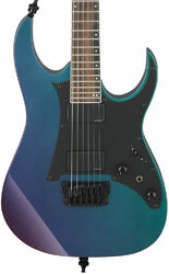 Str shape electric guitar Ibanez RG631ALF BCM Axion Label - Blue chameleon