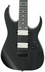 7 string electric guitar Ibanez RGR752AHBF WK 7-String Prestige Japan - Weathered black