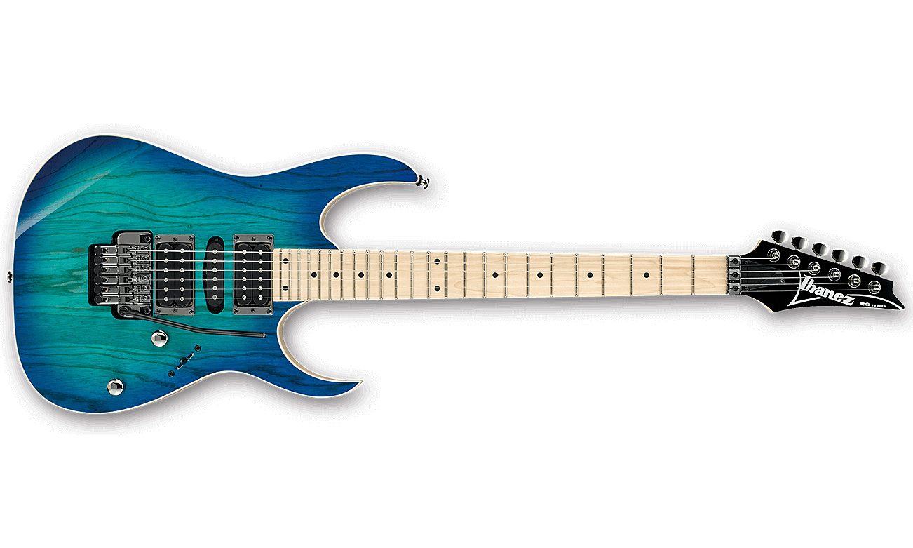 Ibanez Rg370ahmz Bmt Standard Hsh Fr Mn - Blue Moon Burst - Str shape electric guitar - Variation 1