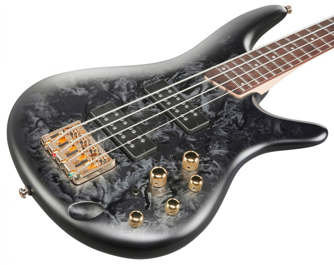 Ibanez Sr300edx Bzm Standard Active Jat - Black Ice Frozen Matte - Solid body electric bass - Variation 2