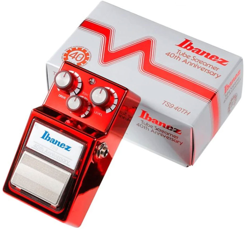 Ibanez Tube Screamer Ts940th 40th Anniversary Ltd Metallic Red - Overdrive, distortion & fuzz effect pedal - Variation 1