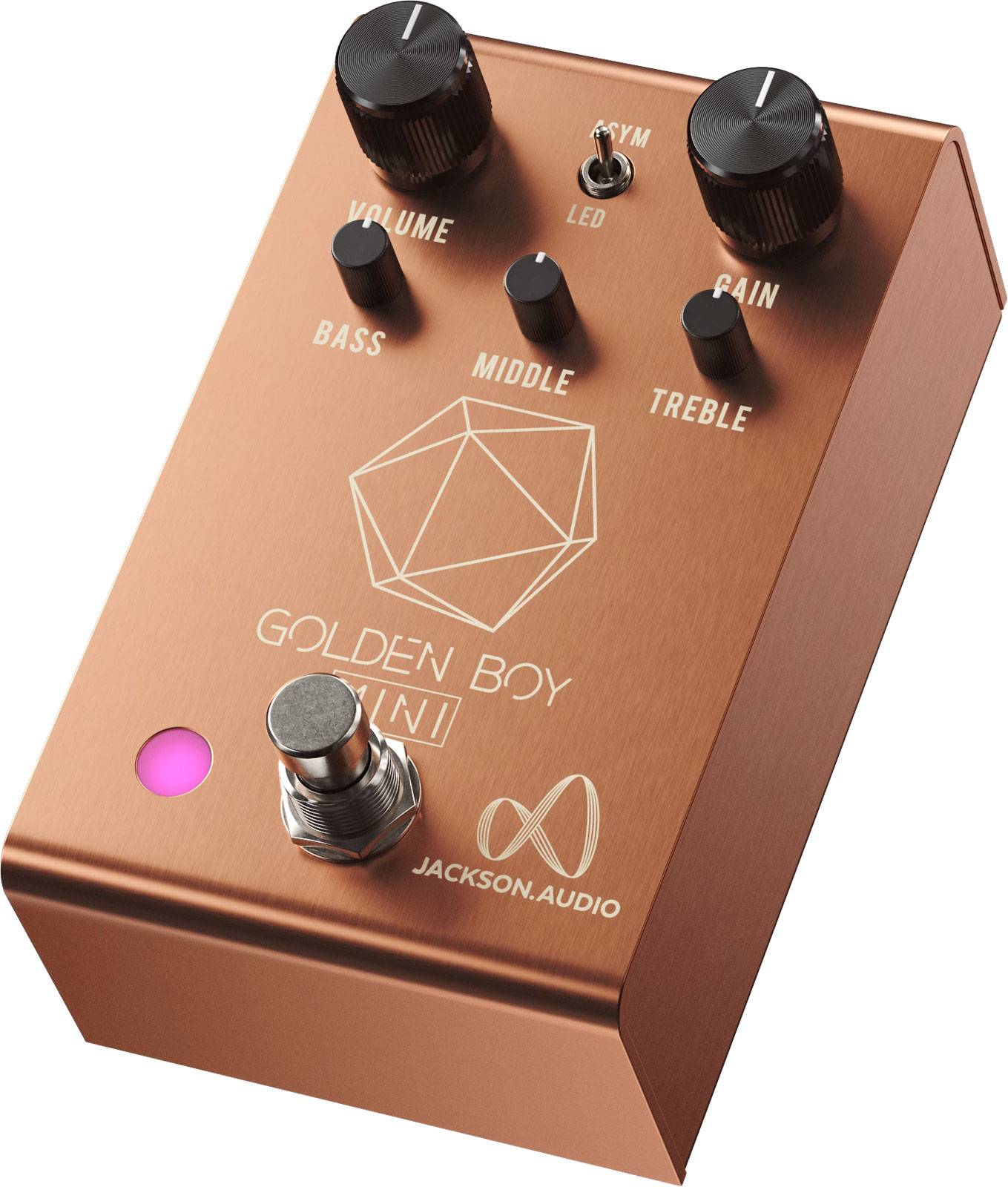 Jackson Audio Golden Boy Mini Rose Gold Ltd - Overdrive, distortion & fuzz effect pedal - Variation 1