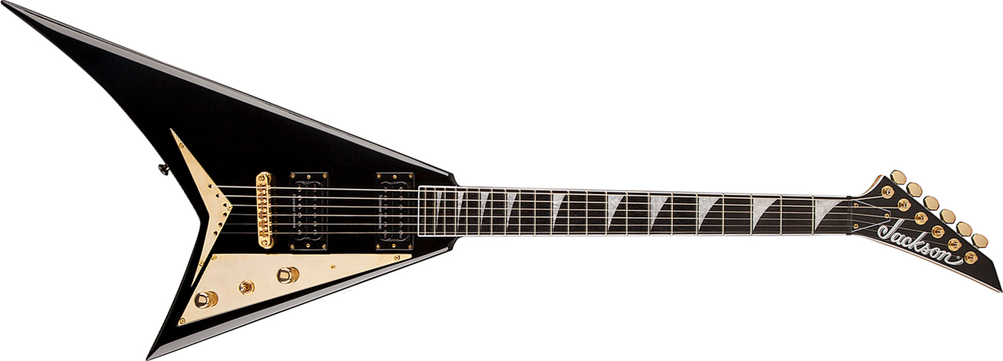 Jackson Rhoads Rrt-5 Pro 2h Seymour Duncan Ht Eb - Black - Metal electric guitar - Main picture