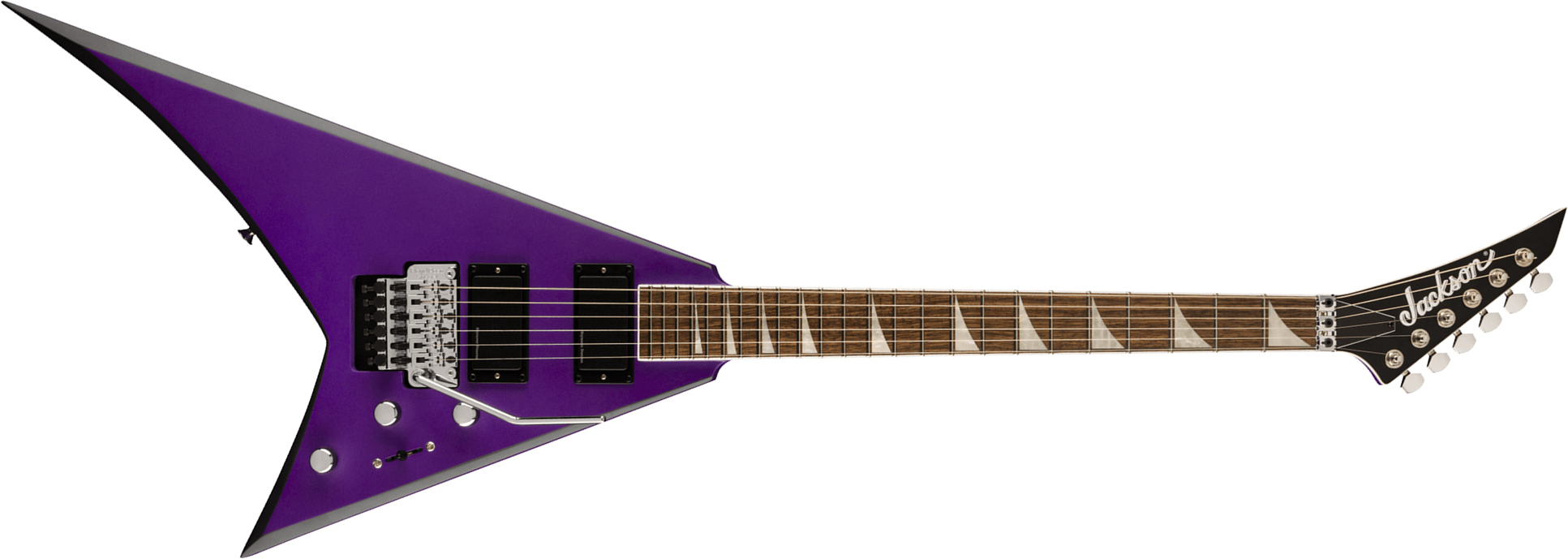 Jackson Rhoads Rrx24 2h Seymour Duncan Fr Lau - Purple Metallic With Black Bevels - Metal electric guitar - Main picture