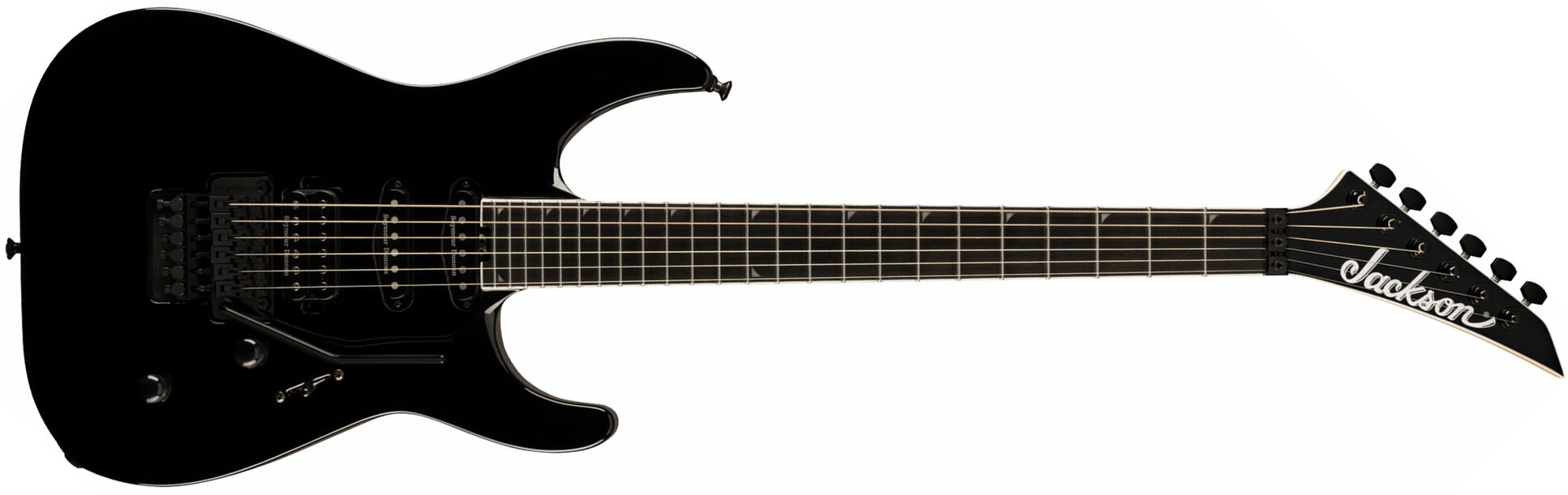 Jackson Soloist Sla3 Pro Plus Hss Seymour Duncan Fr Eb - Deep Black - Str shape electric guitar - Main picture