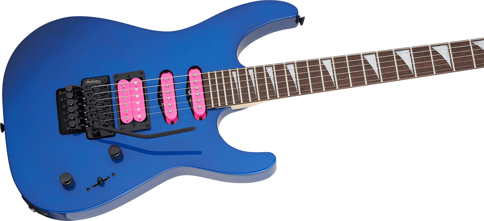 Jackson Dinky Dk3xr Hss Fr Lau - Cobalt Blue - Str shape electric guitar - Variation 2