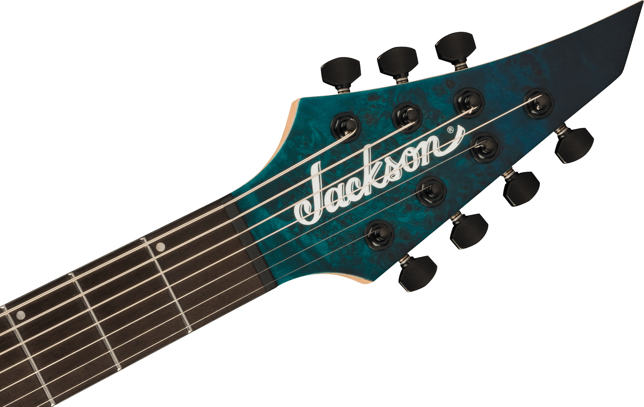 Jackson Dinky Mdk7p Pro Plus 2h Bare Knuckle Eb - Chlorine Burst - 7 string electric guitar - Variation 4