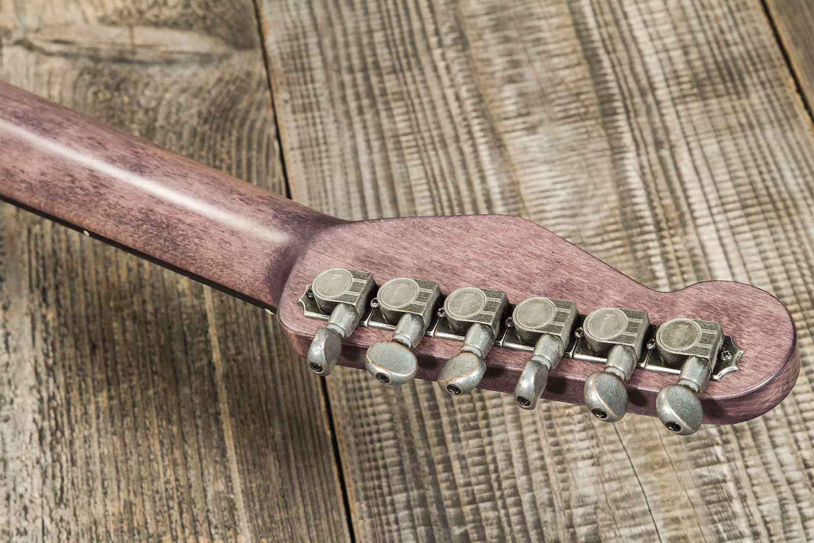 James Trussart Steelguard Caster Sugar Pine Sh Eb #18035 - Rust O Matic Gator Grey Driftwood - Tel shape electric guitar - Variation 8