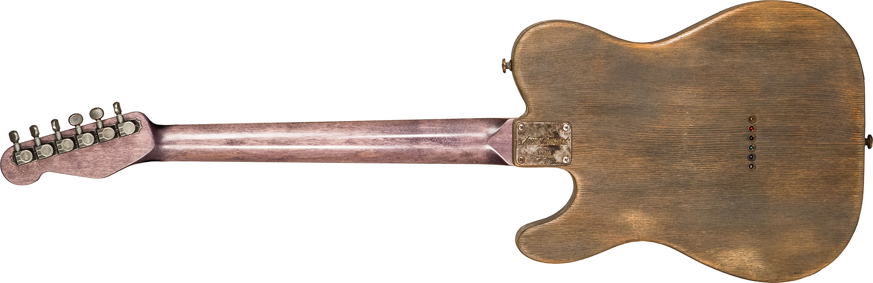 James Trussart Steelguard Caster Sugar Pine Sh Eb #18035 - Rust O Matic Gator Grey Driftwood - Tel shape electric guitar - Variation 1