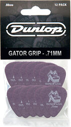 Guitar pick Jim dunlop Gator Grip 417 71mm Set (x12)