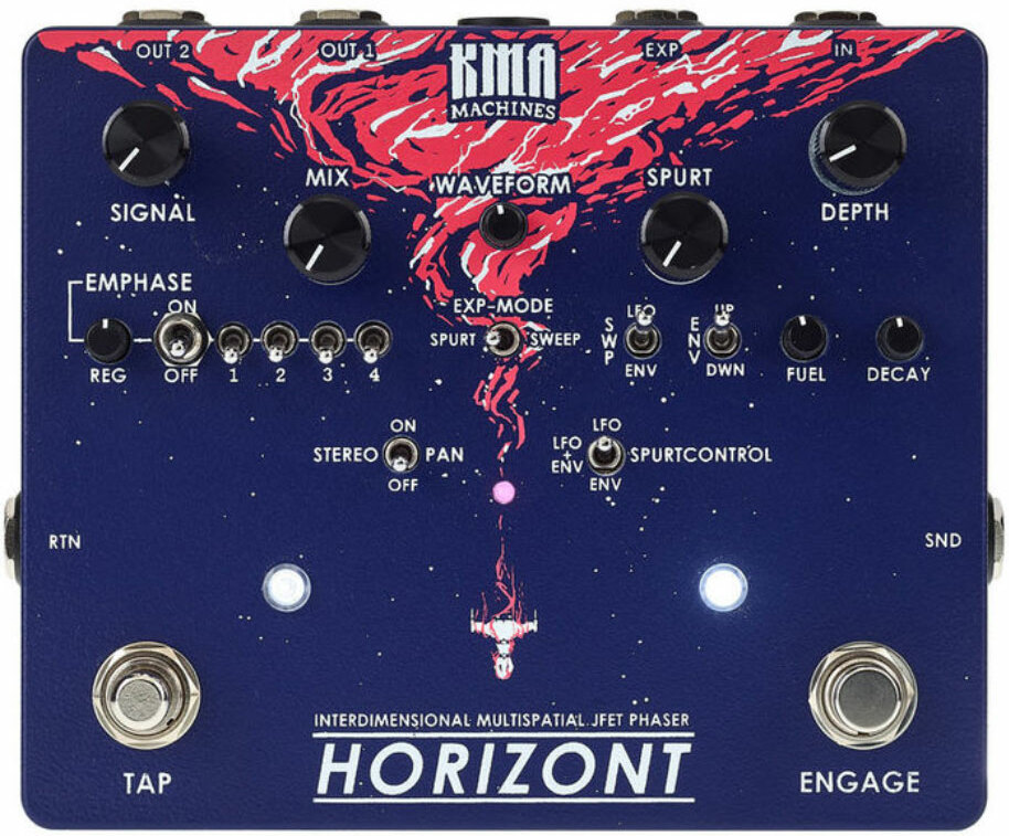 Kma Horizont Stereo 4-stage Phaser - Modulation, chorus, flanger, phaser & tremolo effect pedal - Main picture
