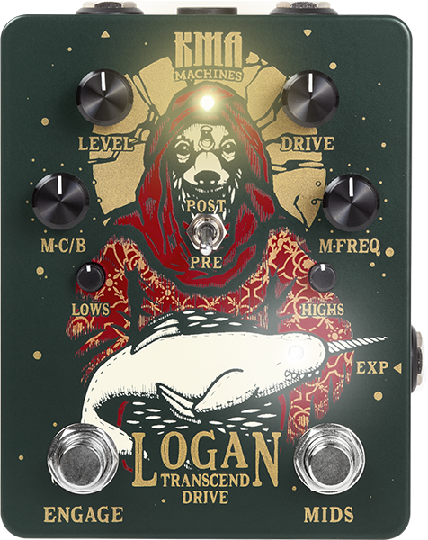 Kma Logan Drive - Overdrive, distortion & fuzz effect pedal - Main picture
