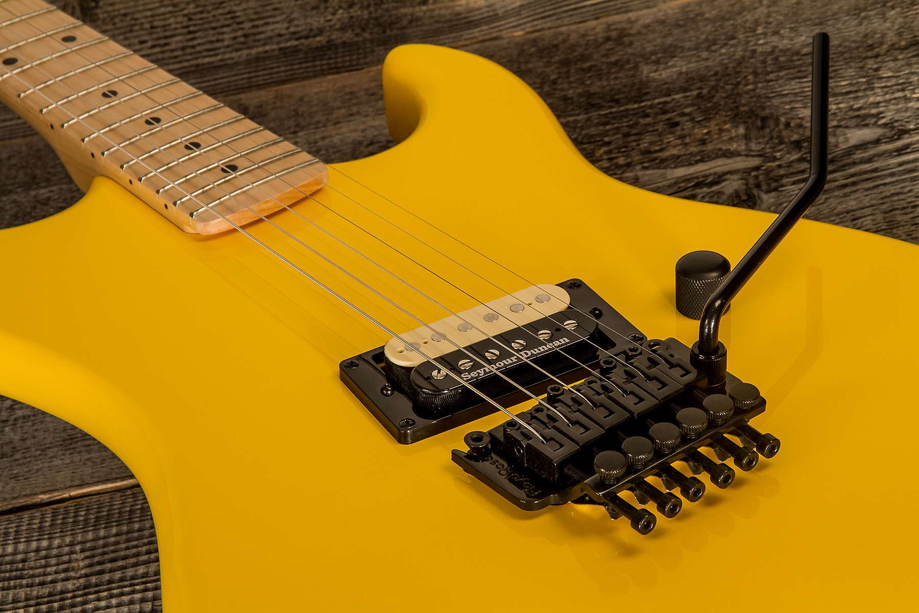Kramer Baretta H Seymour Duncan Fr Mn - Bumblebee Yellow - Str shape electric guitar - Variation 3
