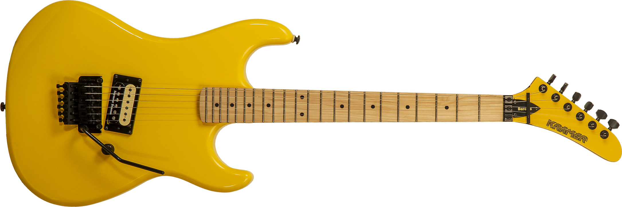 Kramer Baretta H Seymour Duncan Fr Mn - Bumblebee Yellow - Str shape electric guitar - Main picture