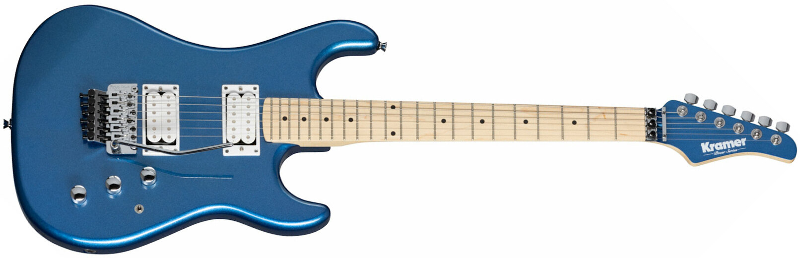 Kramer Pacer Classic 2h Fr Mn - Radio Blue Metallic - Str shape electric guitar - Main picture