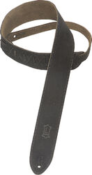 Guitar strap Levy's Suede leather MS12 black