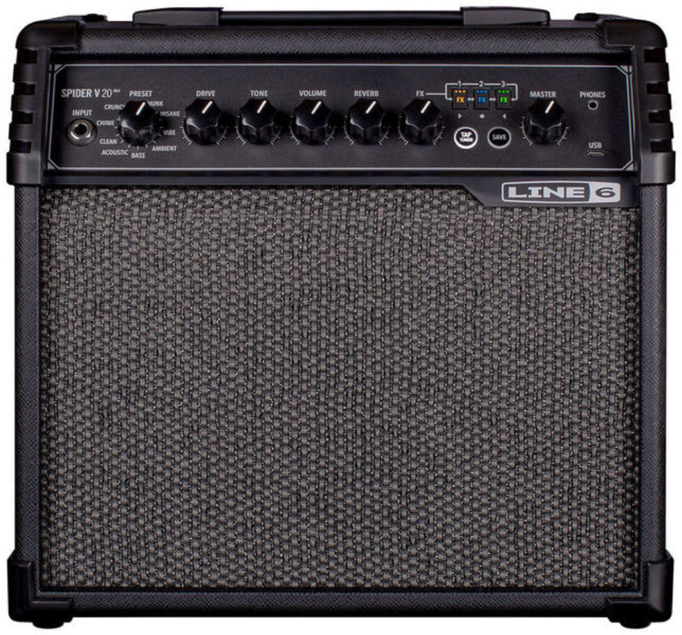 Line 6 Spider V 20 Mkii 20w 1x8 2019 - Electric guitar combo amp - Main picture