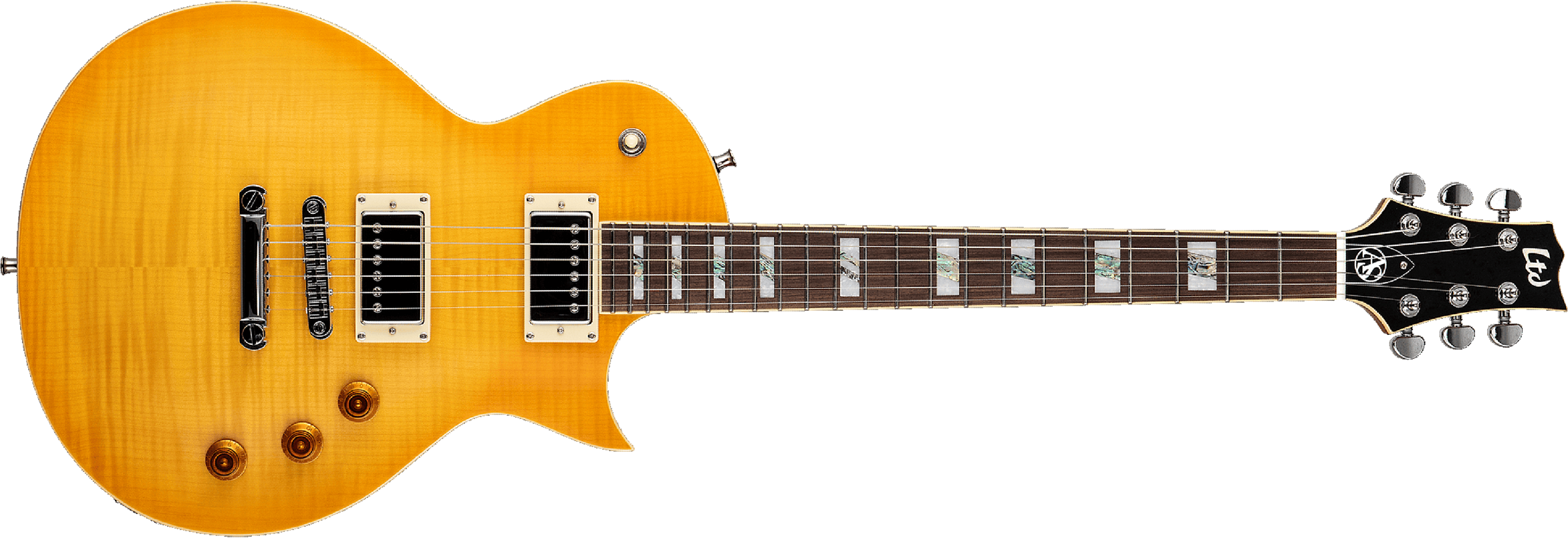 Ltd As1fm Alex Skolnick Signature Ht Hh Pf - Lemon Burst - Single cut electric guitar - Main picture
